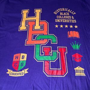 HBCU Historically Black College & University Unisex T-Shirt Size 3XL Purple NEW